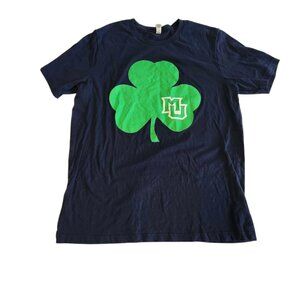 University Of Missouri T-Shirt Mizzou Clover‎ St. Patrick's Day Blue Mens XL